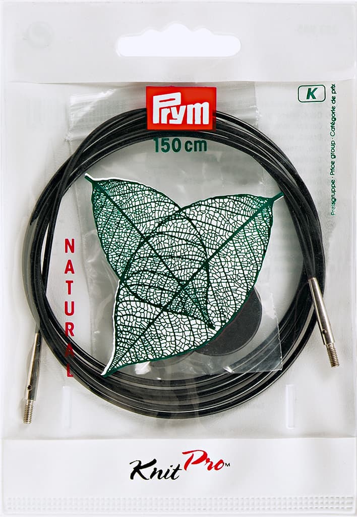 Леска 150см съёмная для спиц, с наконечниками и устройством для монтажа