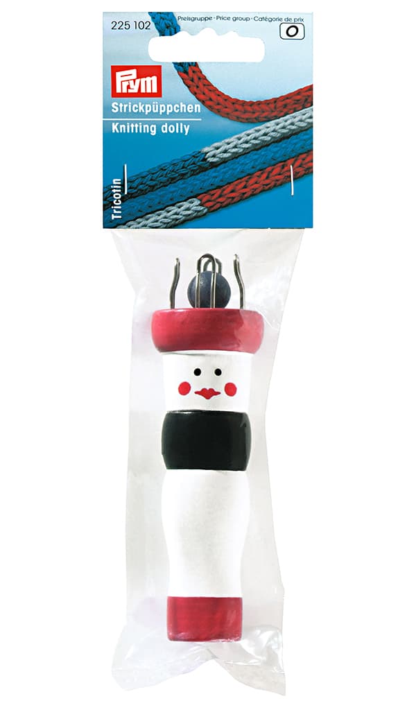 Приспособление для плетения шнура "куколка" бело-розовая