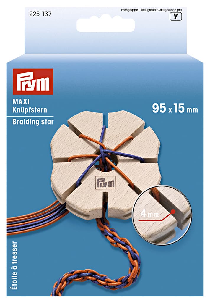 Звезда для плетения шнура "Кумихимо" 95х15мм