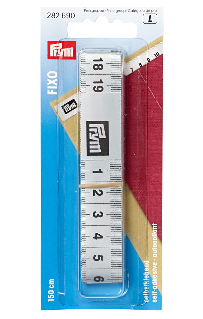 Самоклеющаяся измерительная лента "Fixo" для рабочего стола 1.5 м