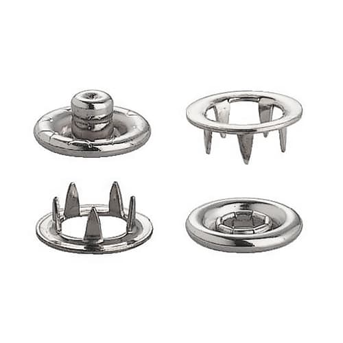 Кнопка Jersey кольцо 10мм (1шт) серебристая