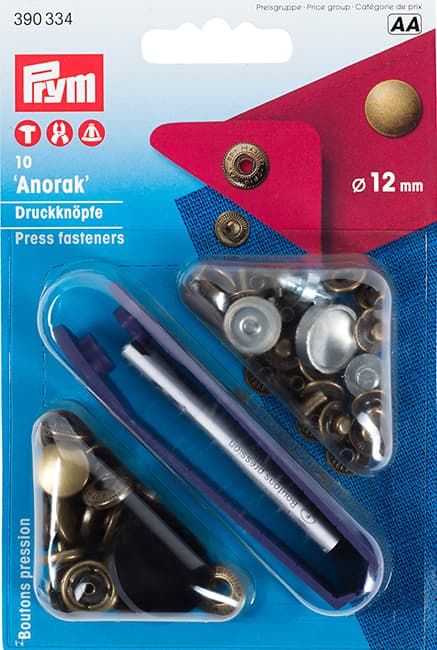 Кнопки "Anorak" латунь 12мм (10шт) undefined