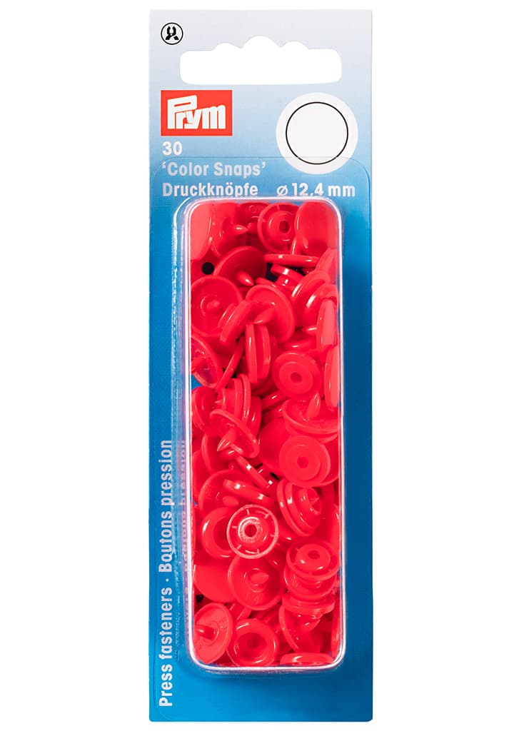 Кнопки "Color Snaps" круглые светло-красные