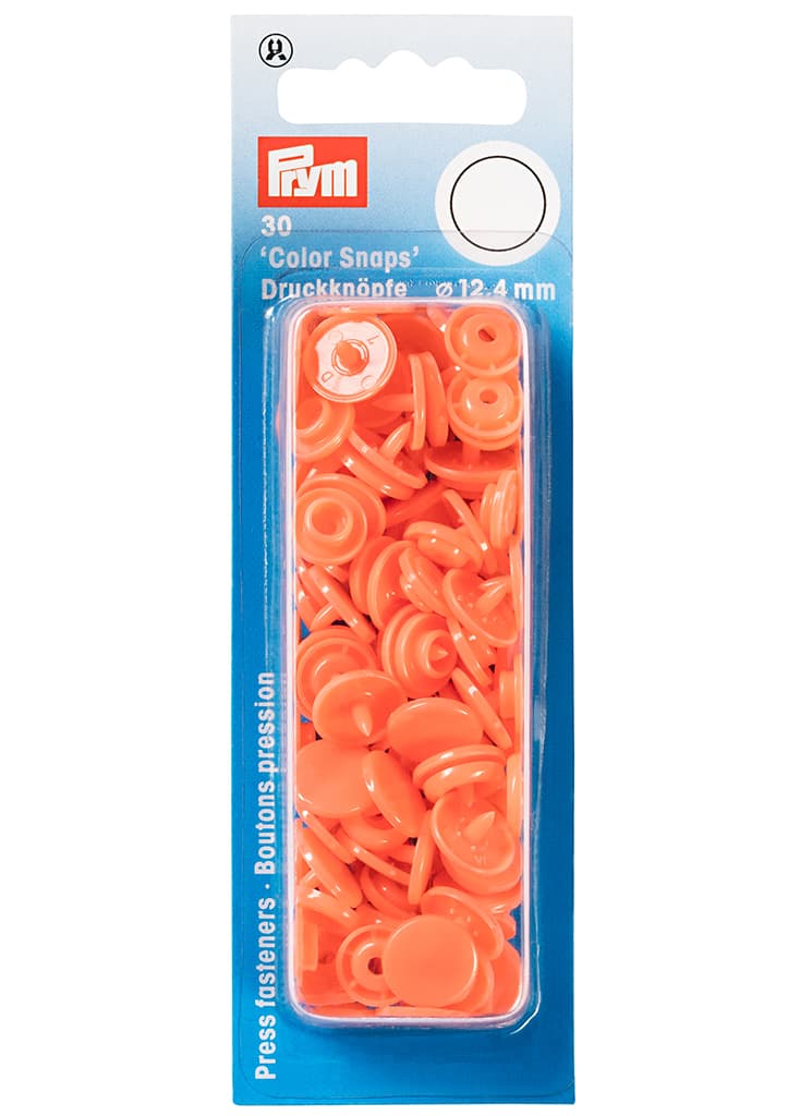 Кнопки "Color Snaps" круглые цвет лосося