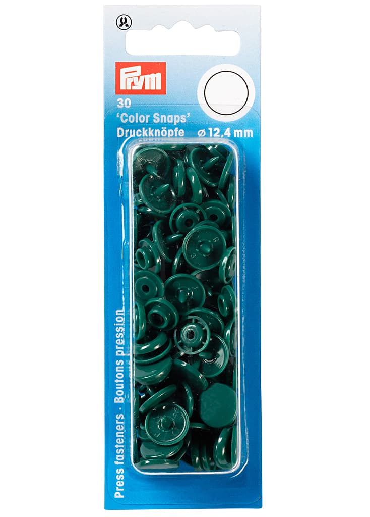 Кнопки "Color Snaps" круглые темно-зеленые