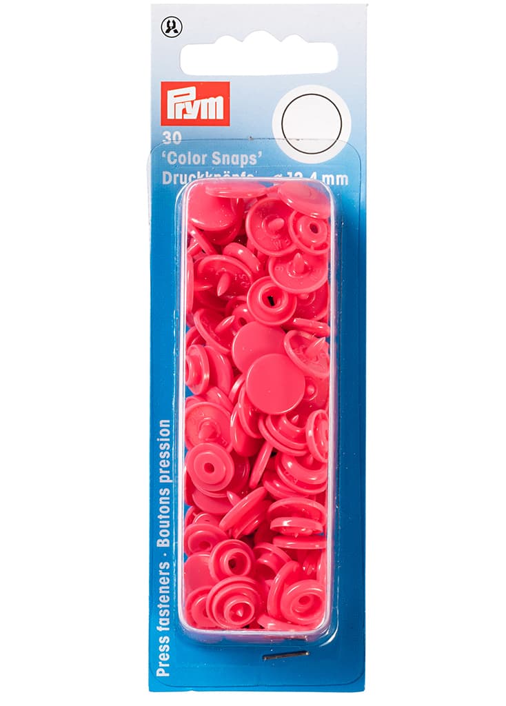 Кнопки "Color Snaps" круглые цвет малины