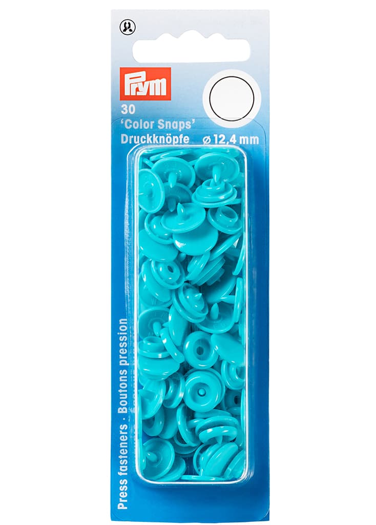 Кнопки "Color Snaps" круглые бирюзовые