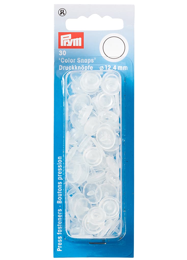 Кнопки "Color Snaps" круглые прозрачные матовые