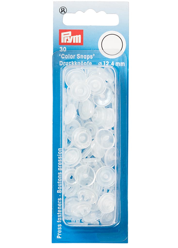 Кнопки "Color Snaps" круглые прозрачные глянцевые