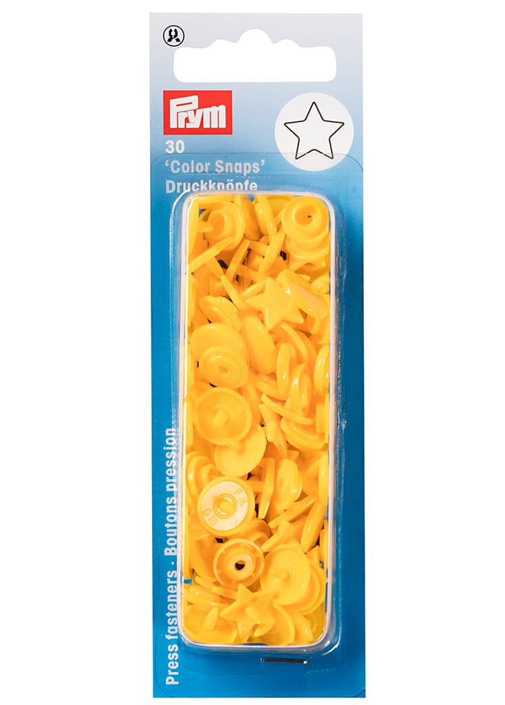 Кнопки "Color Snaps" звезда желтые