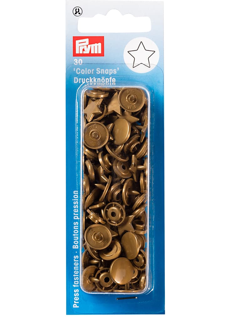 Кнопки "Color Snaps" звезда золотистые