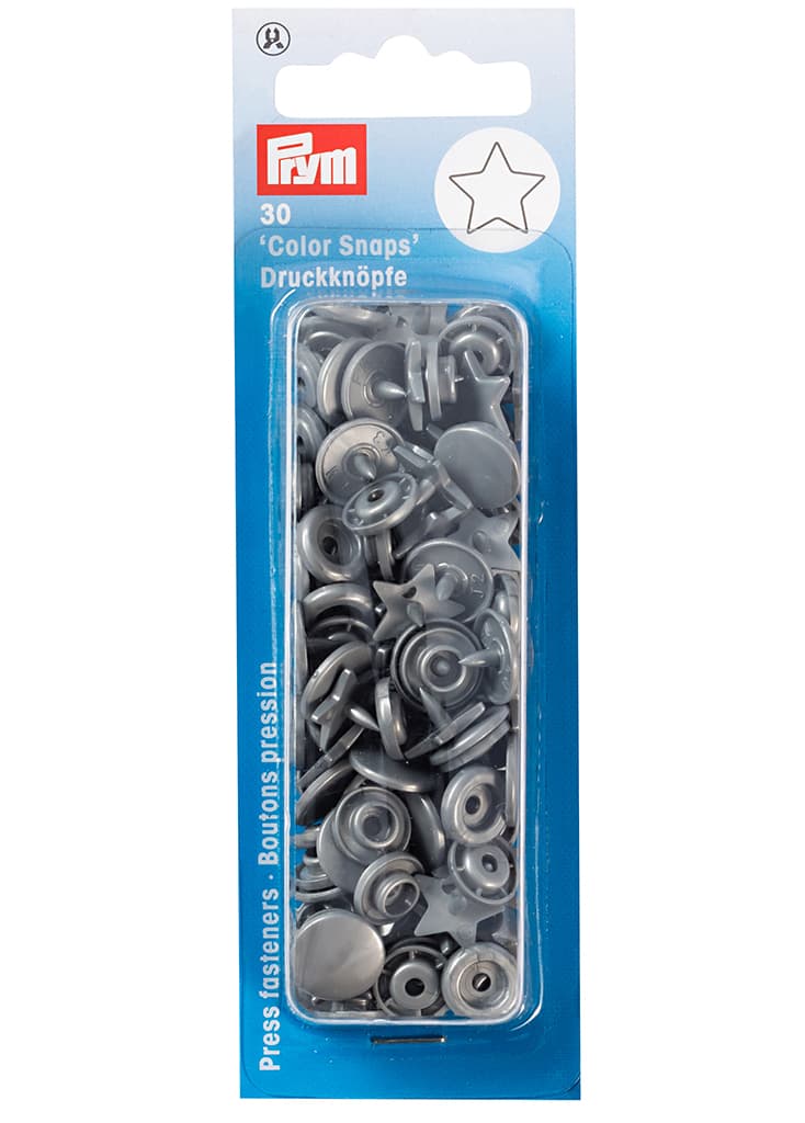 Кнопки "Color Snaps" звезда серебристые