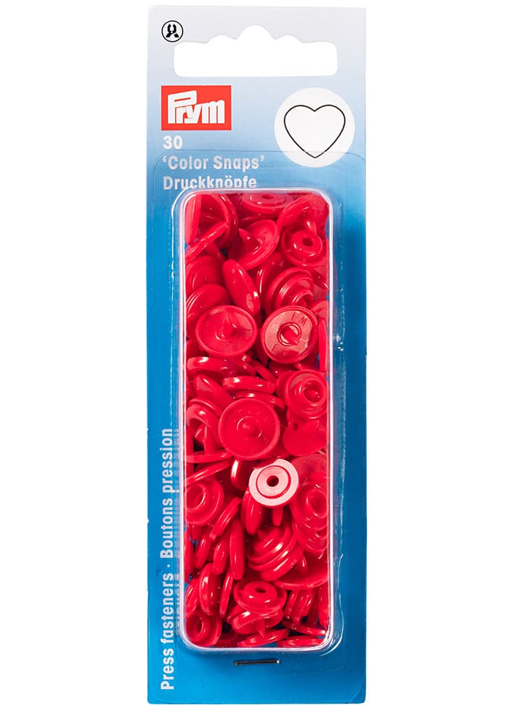 Кнопки "Color Snaps" сердце красные