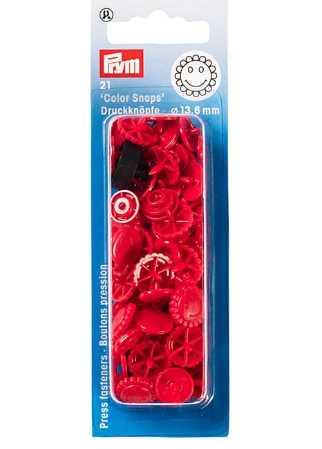 Кнопки "Color Snaps" цветок красные