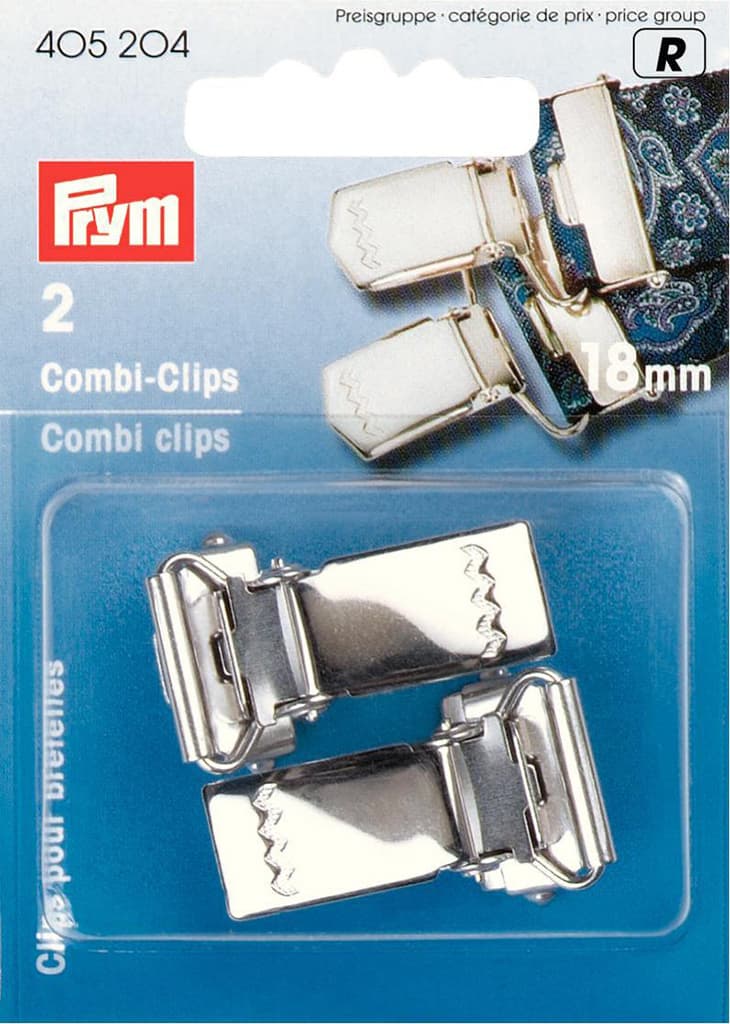 Зажимы для подтяжек 18мм 2шт