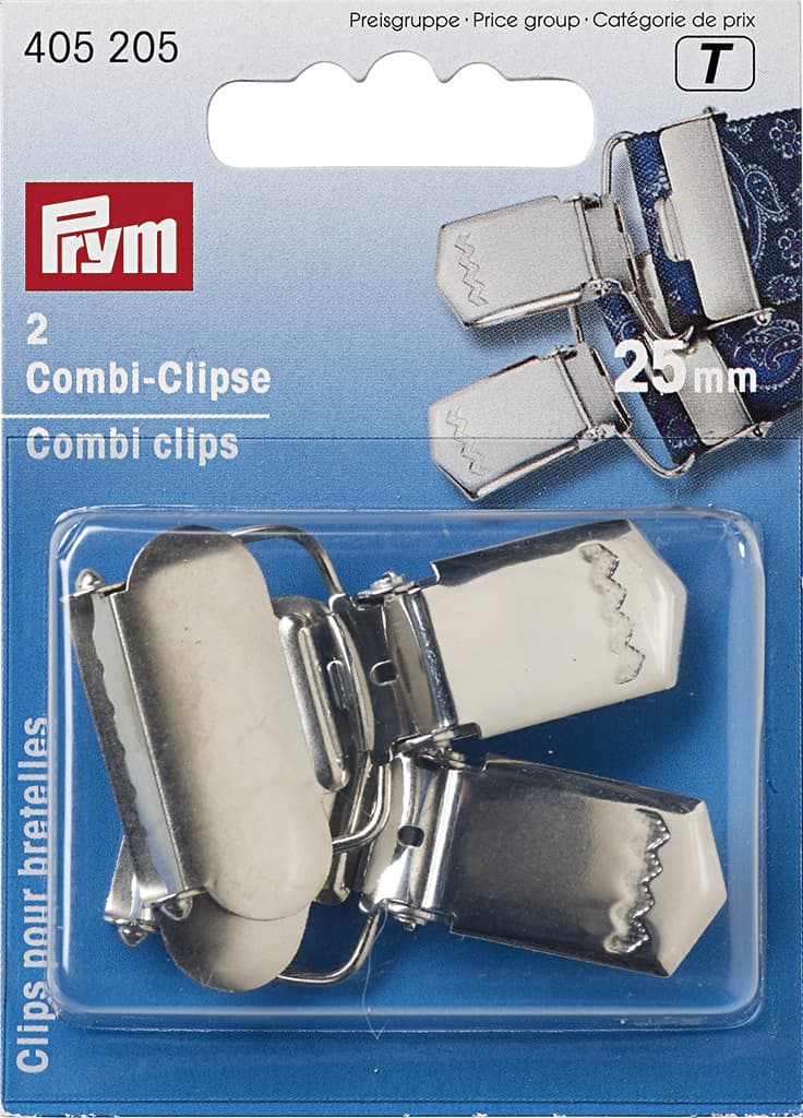 Зажимы для подтяжек 25мм 2шт