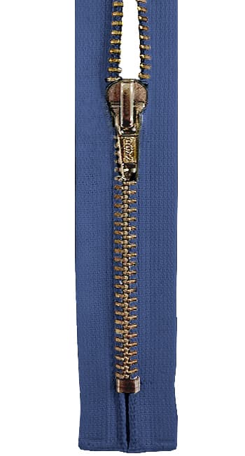 Молния М6 металлическая 18 см синяя