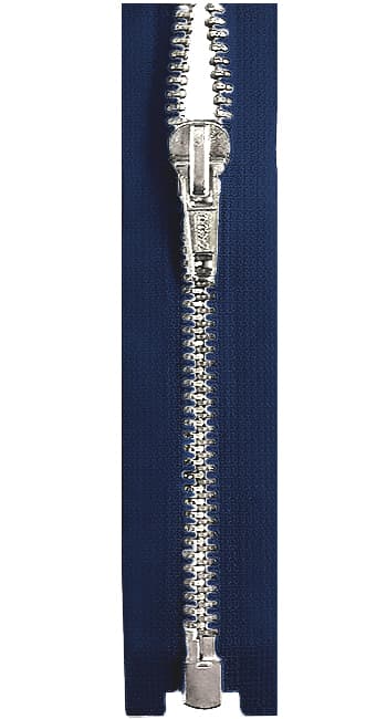 Молния М4 металлическая 80 см тёмно-синяя