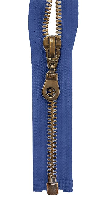 Молния М5 металлическая 80 см чернильно-синяя