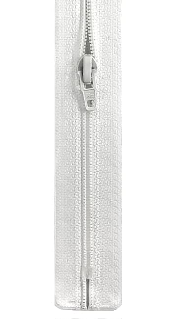 Молния S1 пластик 12 см белая