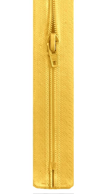 Молния S1 пластик 18 см ярко-жёлтая