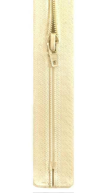 Молния S1 пластик 20 см слоновая кость