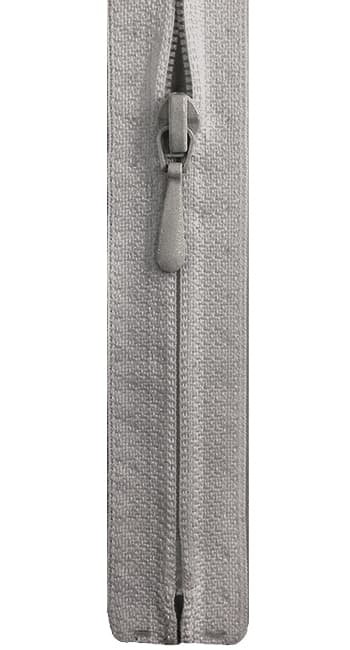 Молния S2 пластик 25 см серая