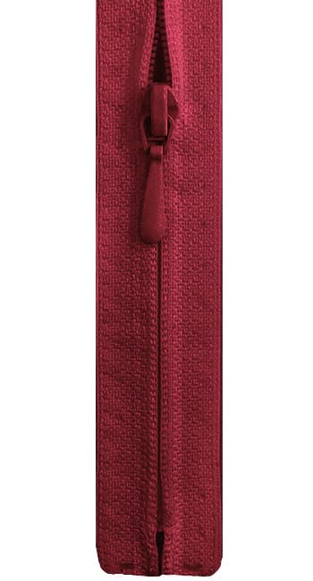 Молния S2 пластик 30 см тёмно-красная