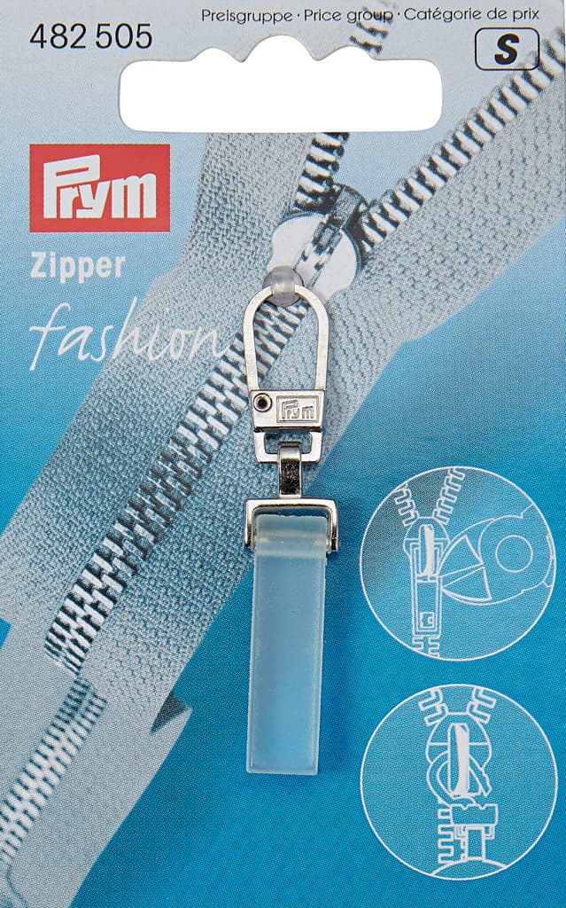 Язычок для молнии с карабином "Кристалл"