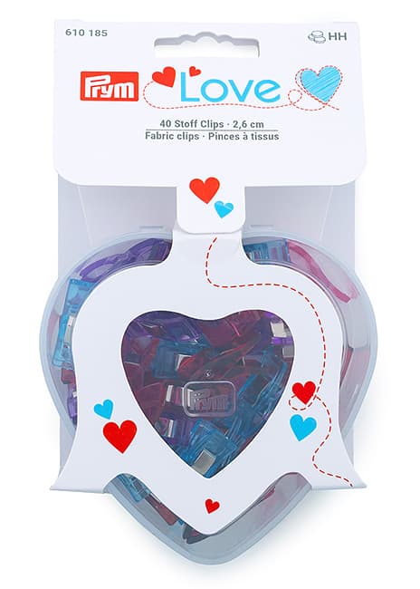 Прищепки малые Prym Love для работы с тканями, 2,6 см, 40 шт