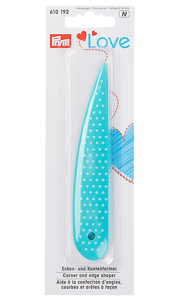 Устройство для формирования уголков и краев Prym Love, бирюзовое