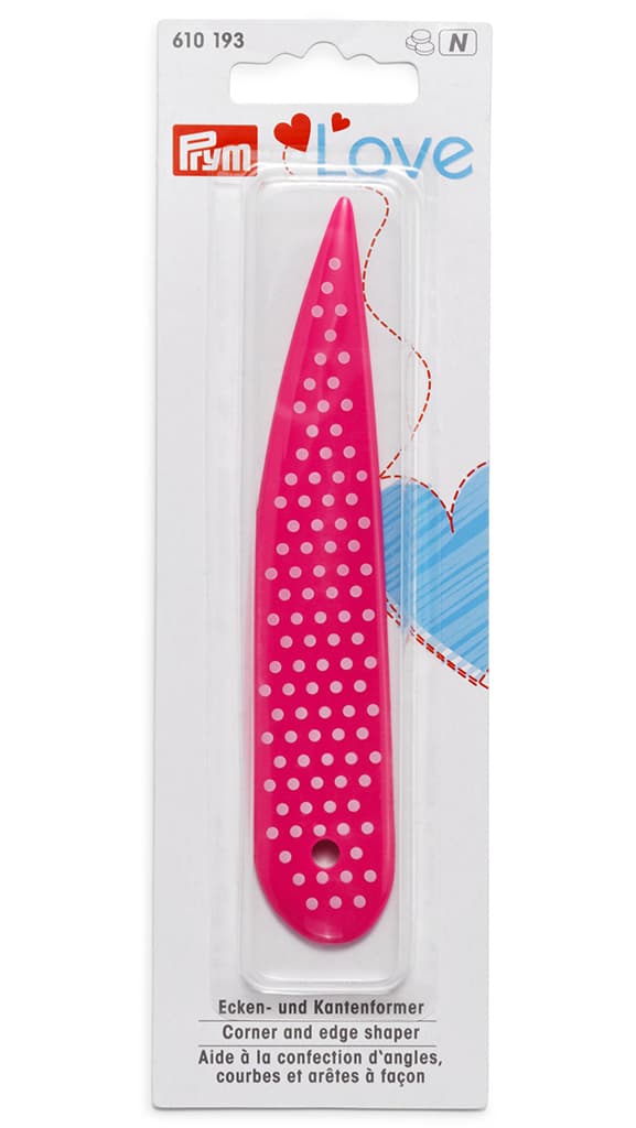 Устройство для формирования уголков и краев Prym Love, розовое