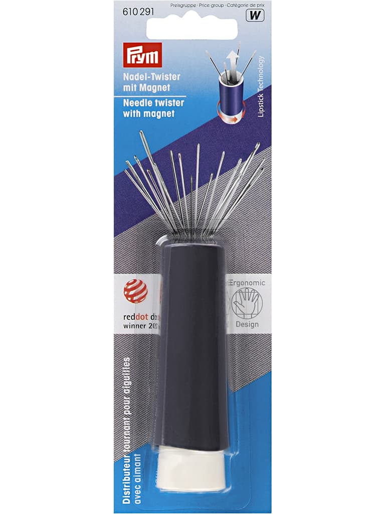 Вращающаяся игольница-тубус, фиолетовая