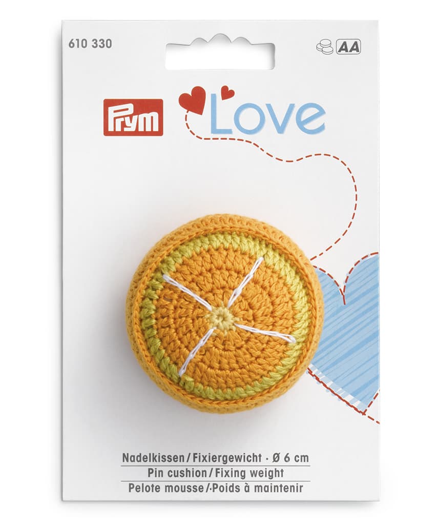 Игольница/Фиксирующая гиря Prym Love "Апельсин"