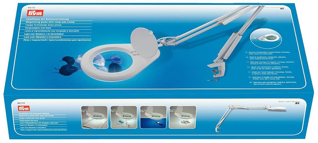 Лупа с подсветкой с приспособлением для крепления