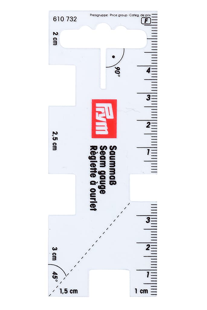 Линейка для разметки припусков, пластиковая прозрачная