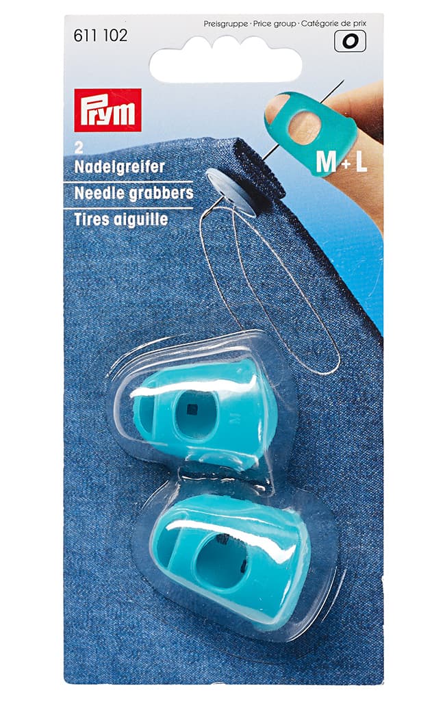 Силиконовый наперсток для продевания иглы сквозь прочные материалы, 2 шт бирюзовый