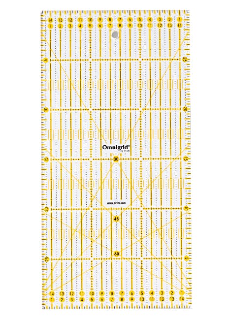 Линейка для пэчворка 30х15см