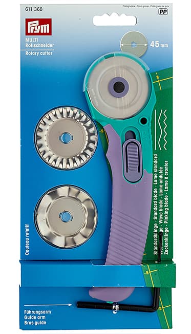 Дисковый раскройный нож "Multi" 45мм с прямым и фигурными лезвиями