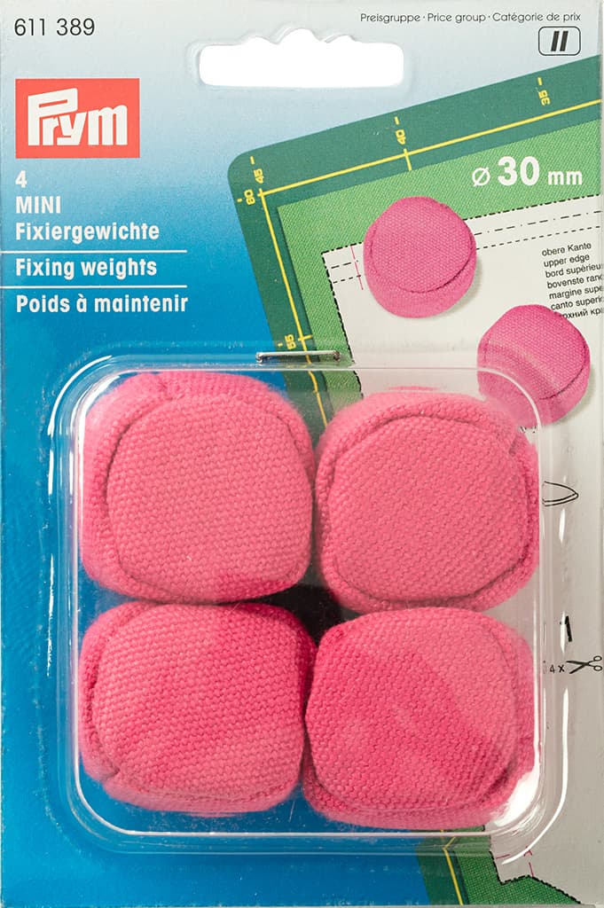 Фиксирующие грузы "Mini"  30мм 4шт, розовые