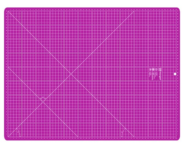 Раскройный коврик 60х45см, малиновый