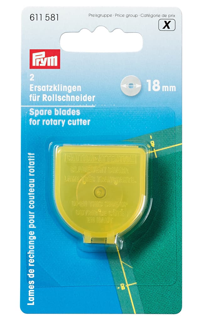 Сменные прямые лезвия для раскройного ножа "Super Mini" 18мм 2шт