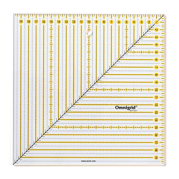 Линейка для пэчворка, квадрат 20х20см