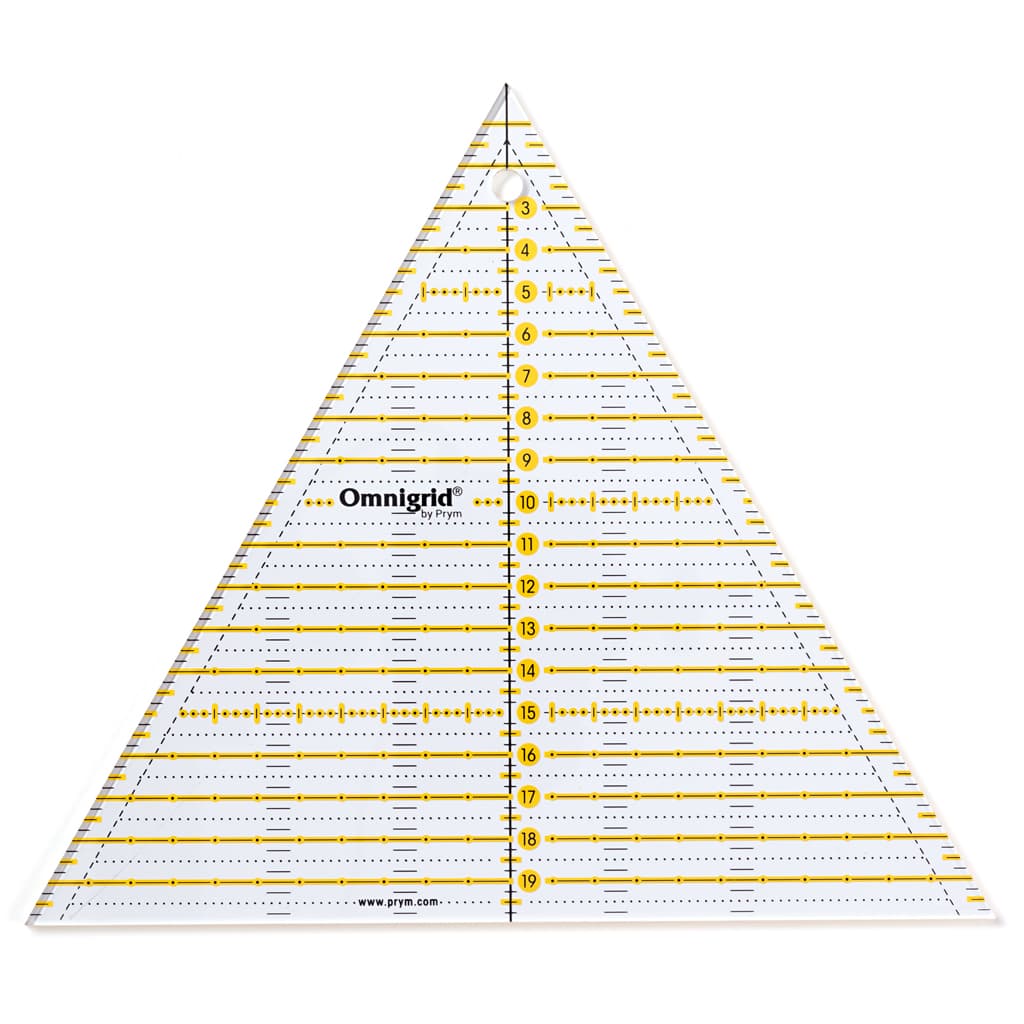 Линейка для пэчворка, треугольник 60° 20см