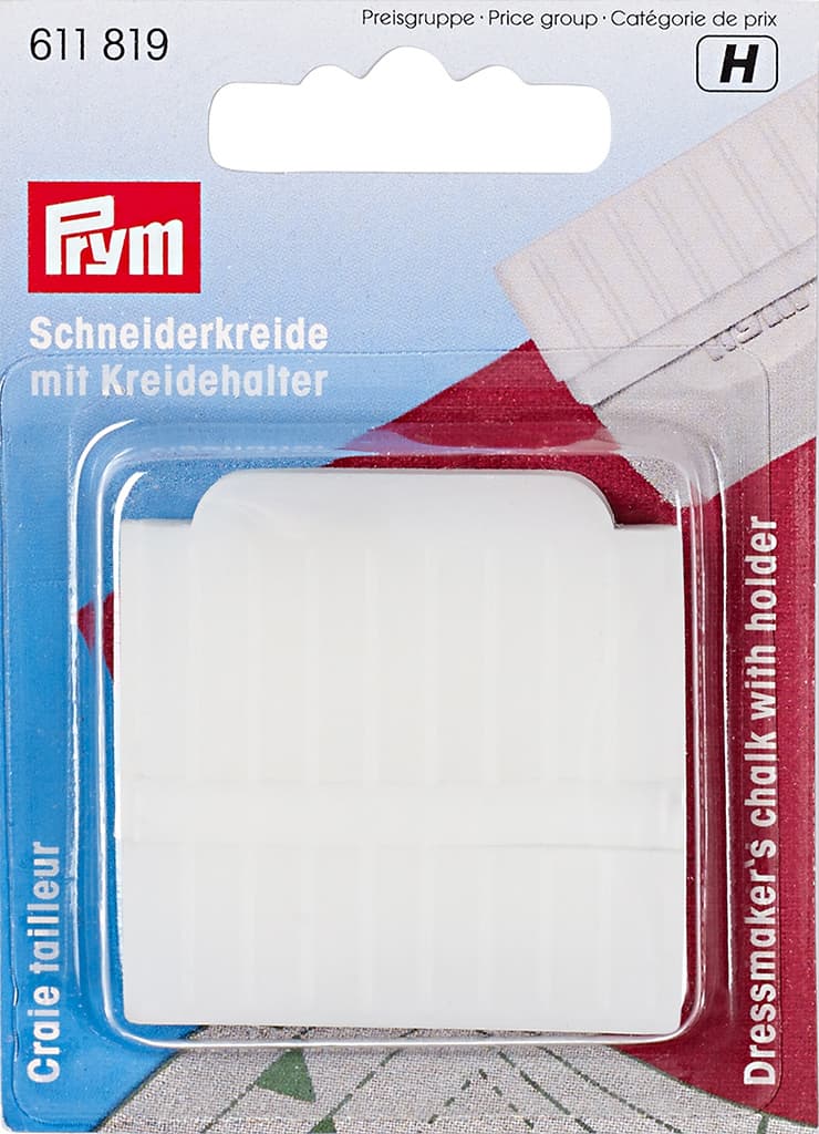 Мел портновский белый с держателем