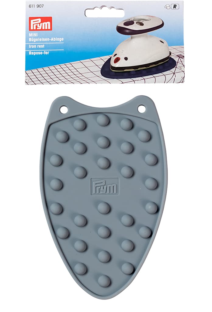 Коврик-подставка для мини-утюга силиконовая, серая