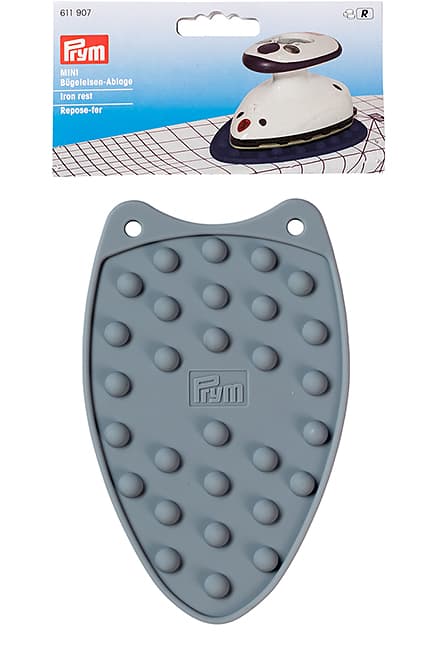 Коврик-подставка для мини-утюга силиконовая, серая