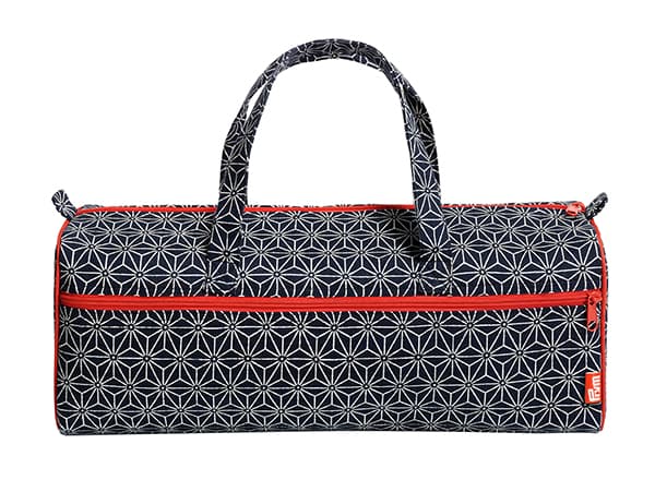 Сумка для рукоделия (44х14х17), темно-синяя с узором из объемных звезд