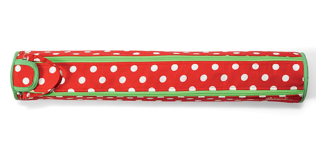 Футляр для спиц (51,5х9,5), красный в белый горох