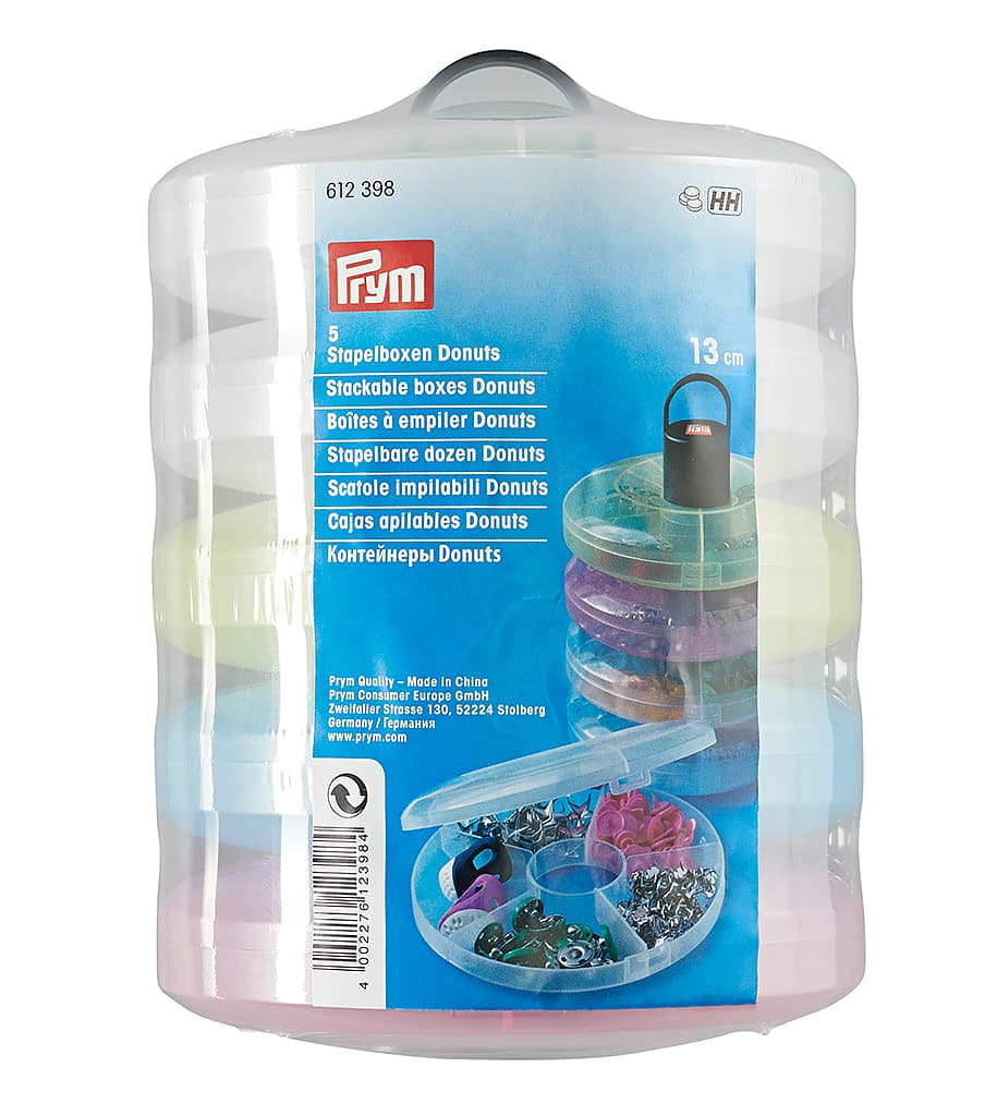 Набор круглых контейнеров "Пончики", 5шт, 13см - №1